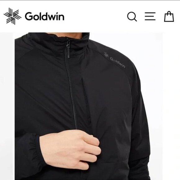 Goldwin Insulated Pullover Jacket Black Medium NWT - Picture 6 of 15